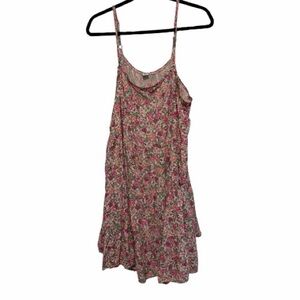 Old Navy Floral Mini Dress - Pink and Green XXL